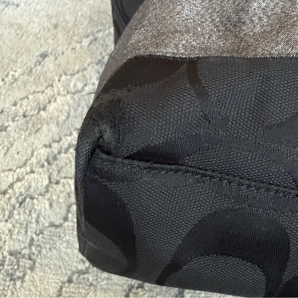 Coach Authentic 2007 Signature Stripe Top Handle Purse Tote - Picture 8 of 16